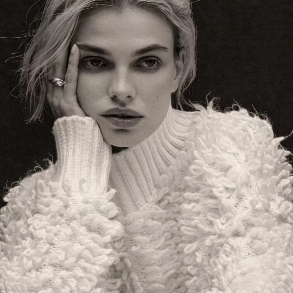 ANTHROPOLOGIE MAEVE Callahan Mock-Neck Loop-Stitch Sweater in Cream/Ivory - Picture 2 of 10